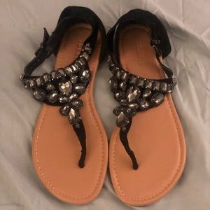 Torrid Bedazzled Thong Sandals